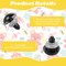100PCS 15mm Black Safety Eyes with Washers for Crocheting, Amigurumi, Plush Dolls, and Stuffed Animals